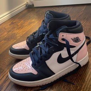 Bubble gum pink Nike air Jordan’s.